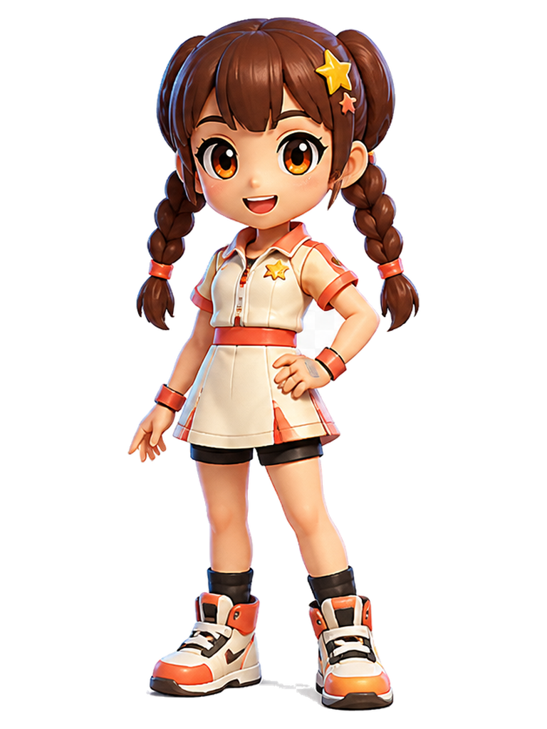 Mimi, a bright chibi racer